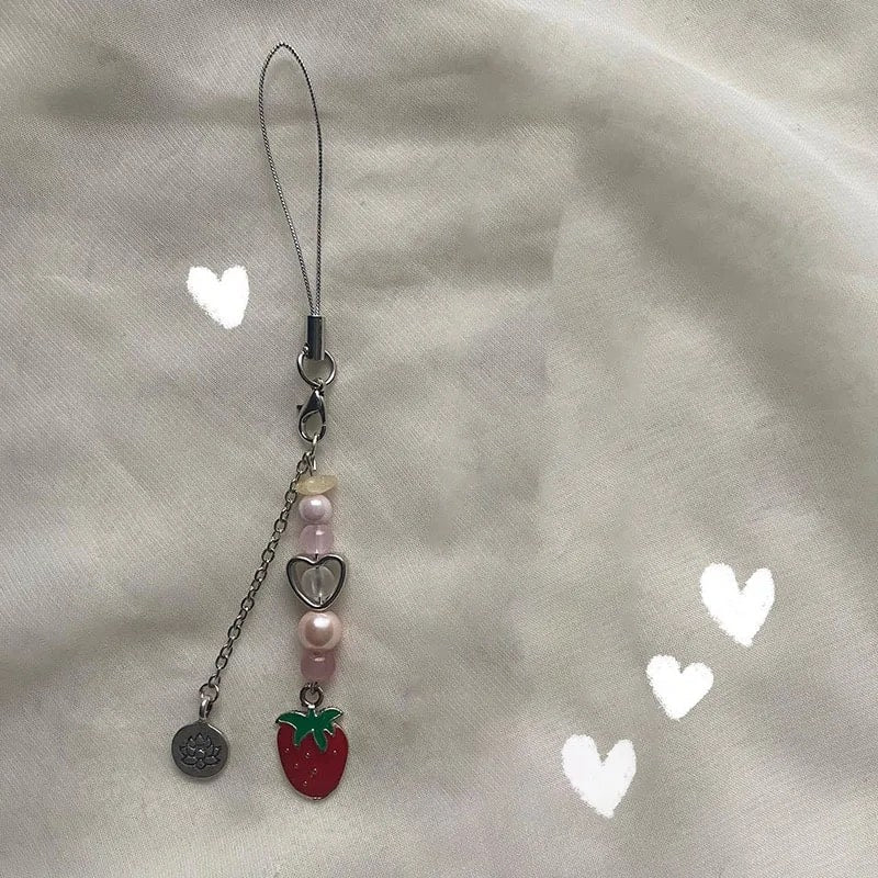 Strawberry Keychain & Phone Chain 2