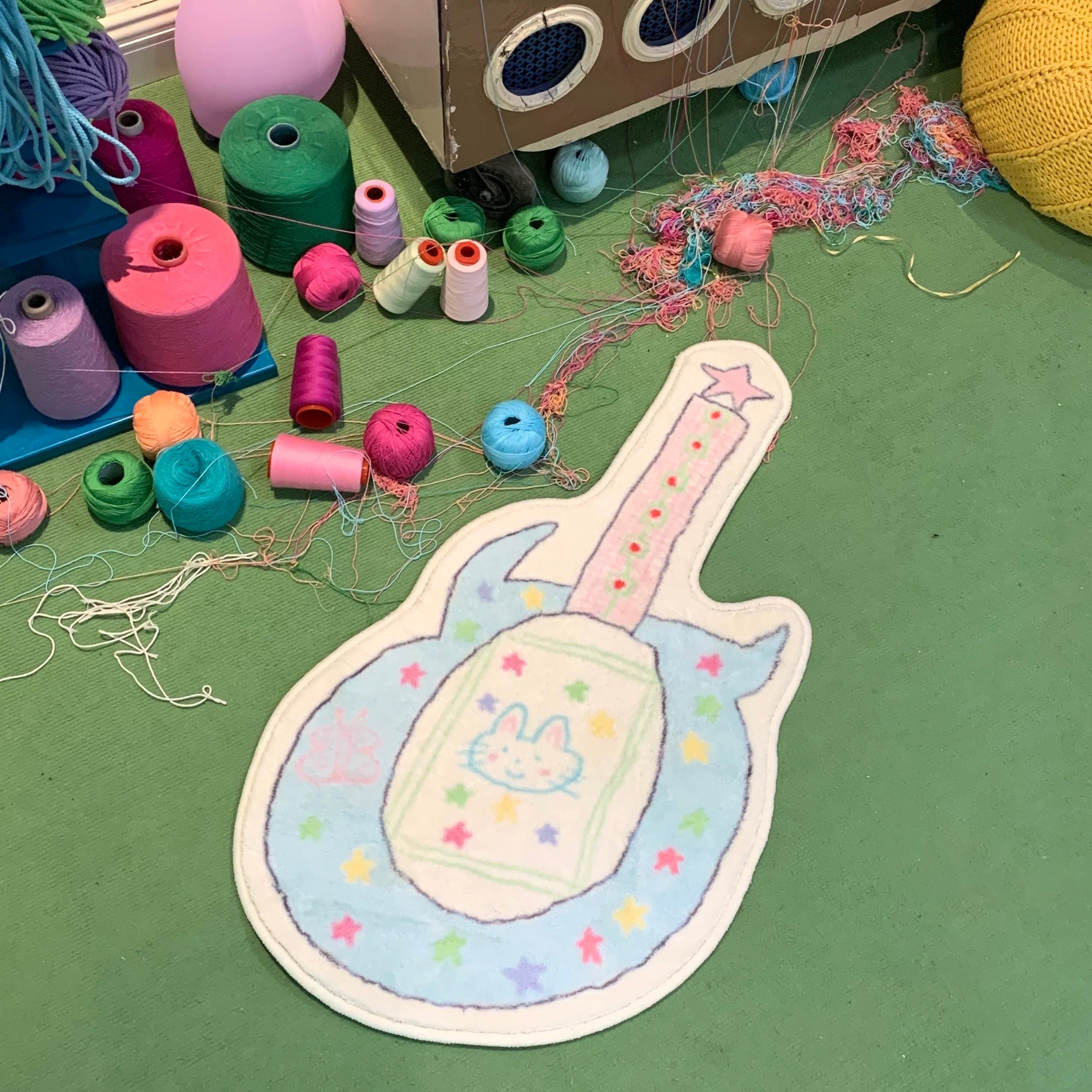 Pastel Guitar Rug