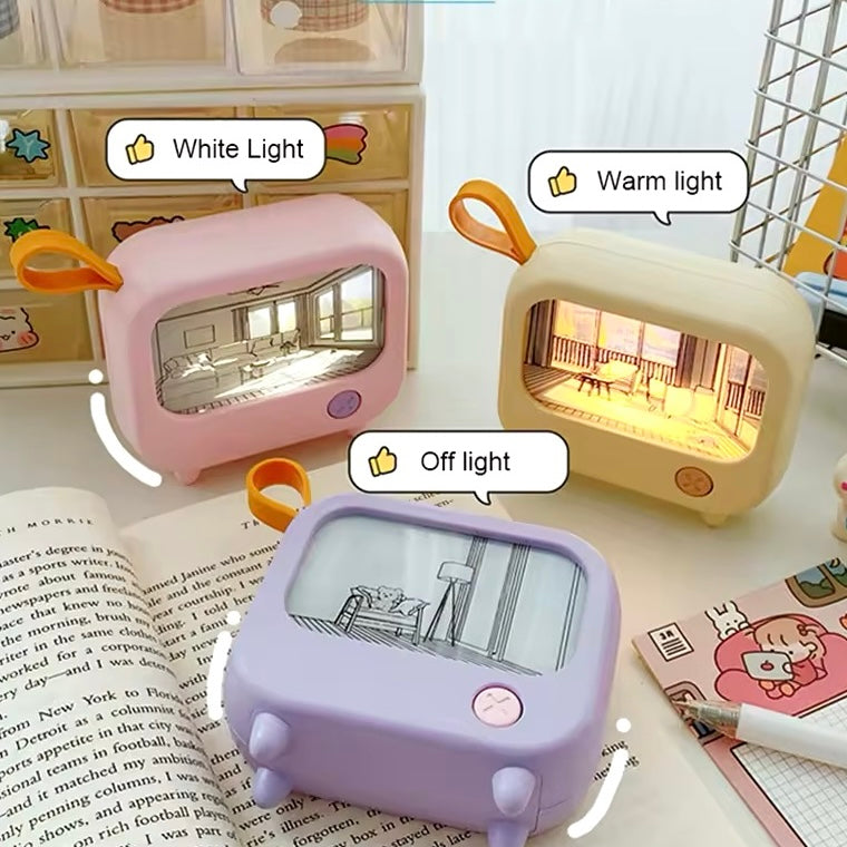 TV Painting Night Light