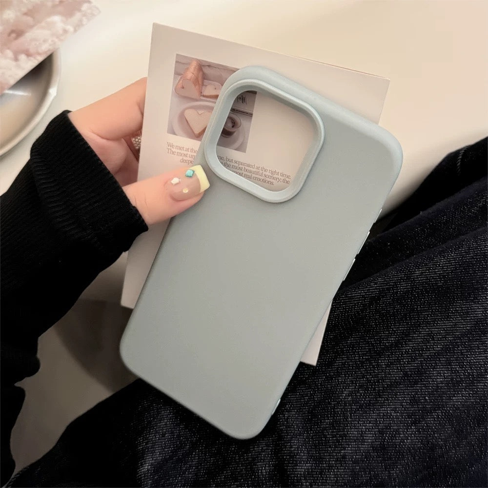 Minimalist Pastel Soft iPhone Case Blue
