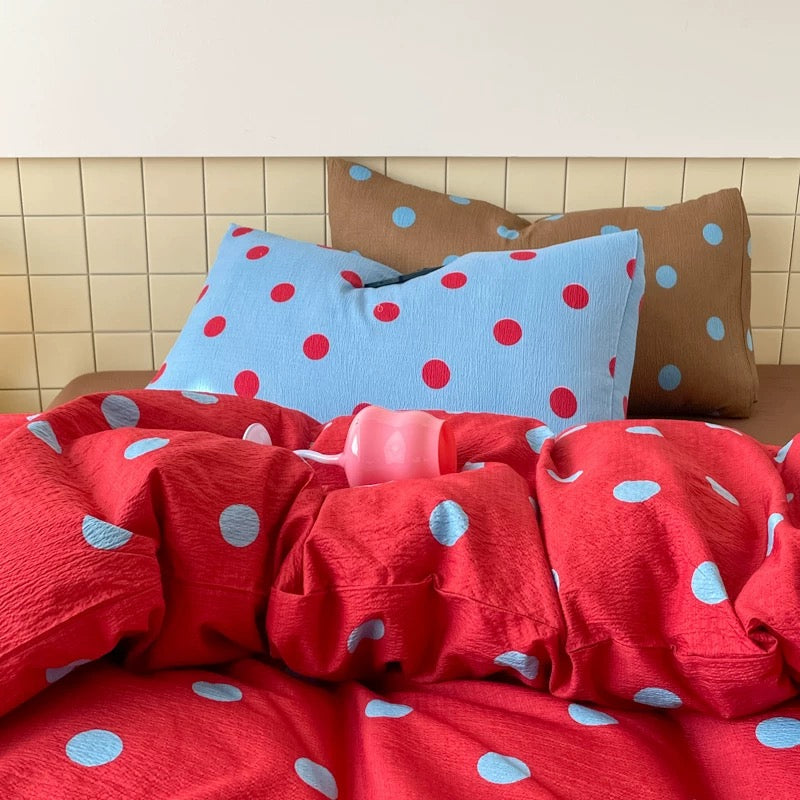 Preppy Polka Dot Duvet Cover Set