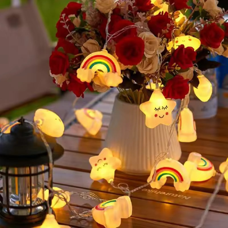 Rainbow Star LED String Lights