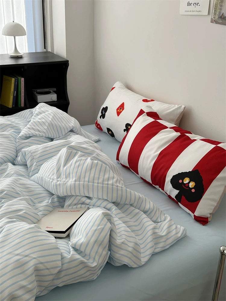 Cartoon Playing Card Bedding Set