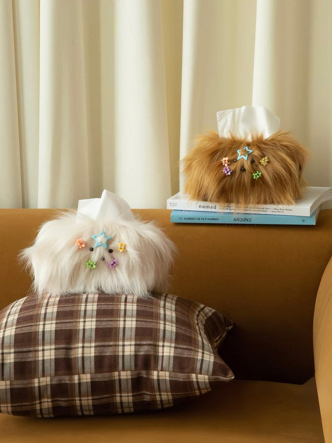 Coquette Plush Tissue Box Cover