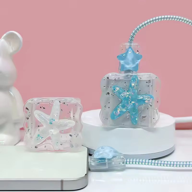 Starfish Crystal USB Cable Protector