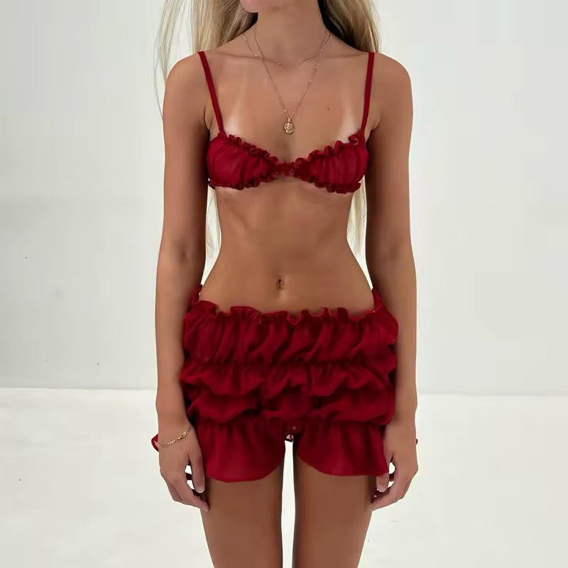 Balletcore Coquette Set Red