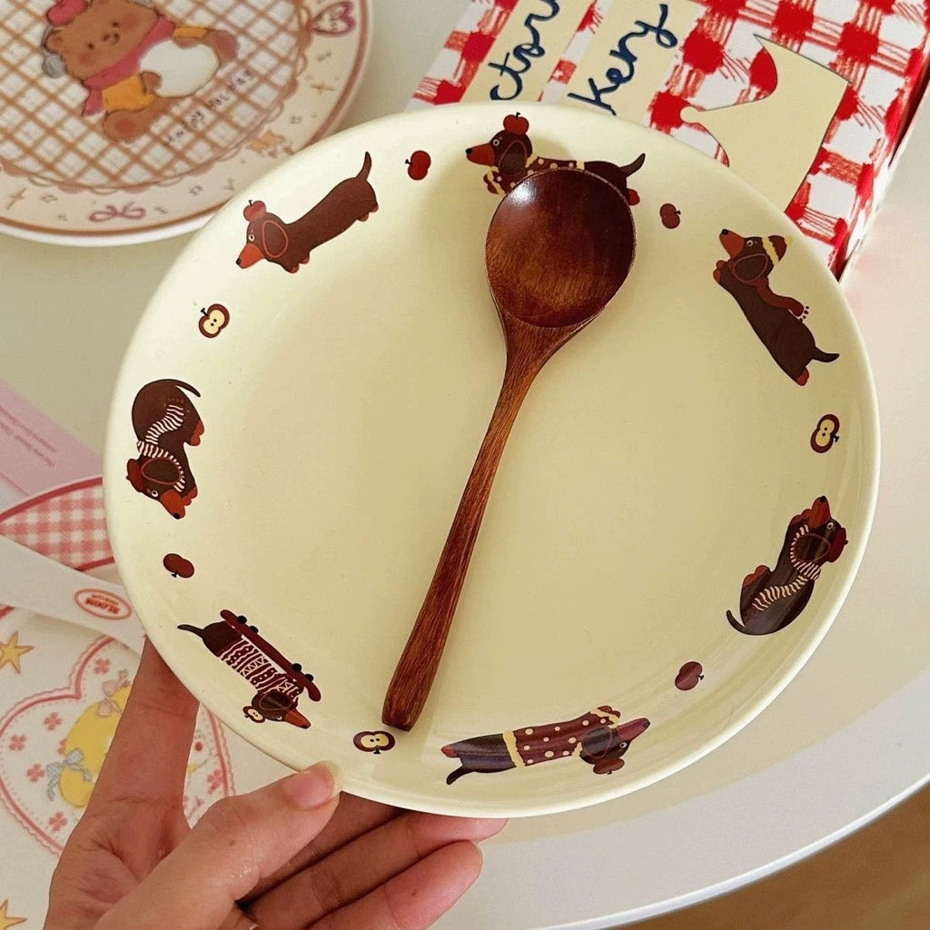 Dachshund Ceramic Plate