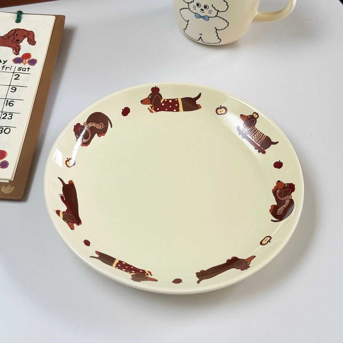 Dachshund Ceramic Plate