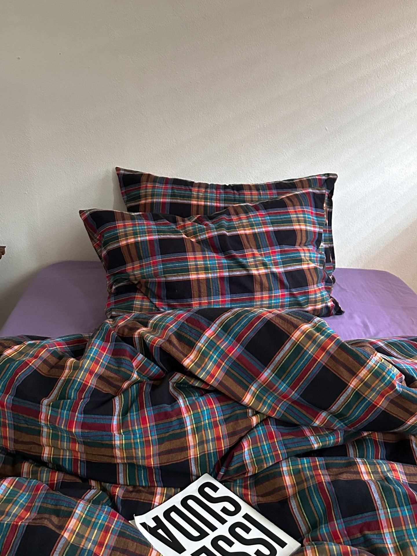 Dark Academia Tartan Duvet Cover Set