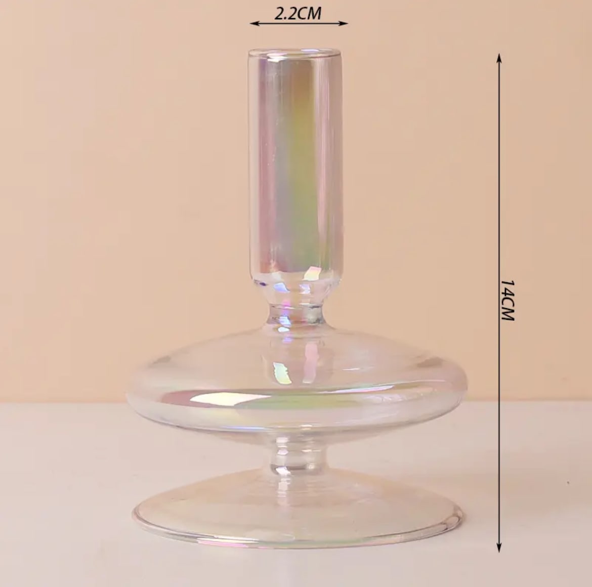 Taper Glass Candlestick Holder 2