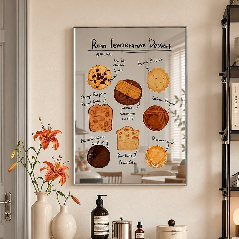 Dessert Printed Mirror Wall Art
