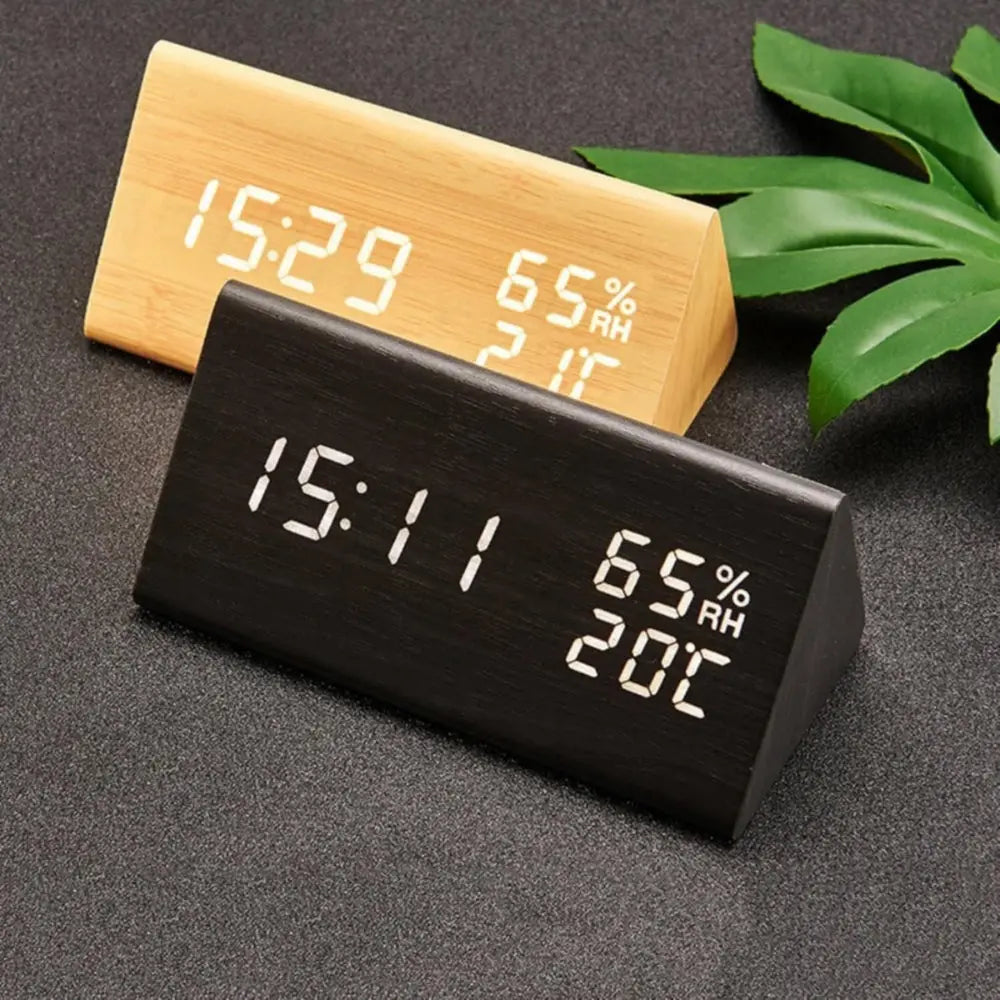 Modern Wood Decor Digital Clock
