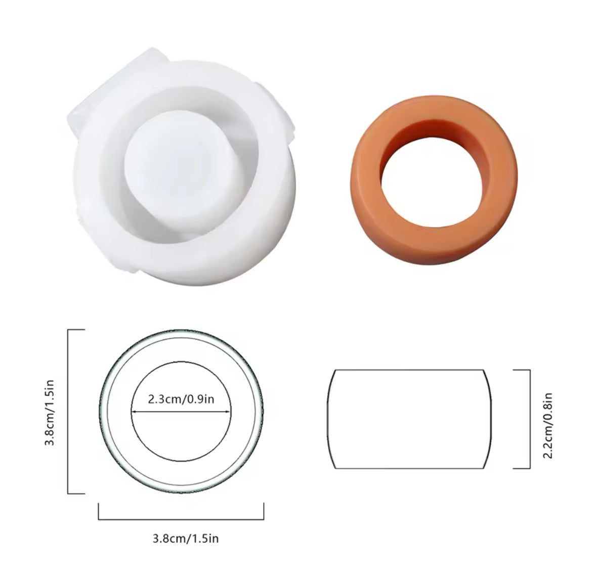 Geometric Silicone Candle Molds 3