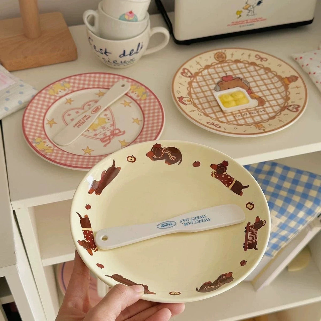 Dachshund Ceramic Plate
