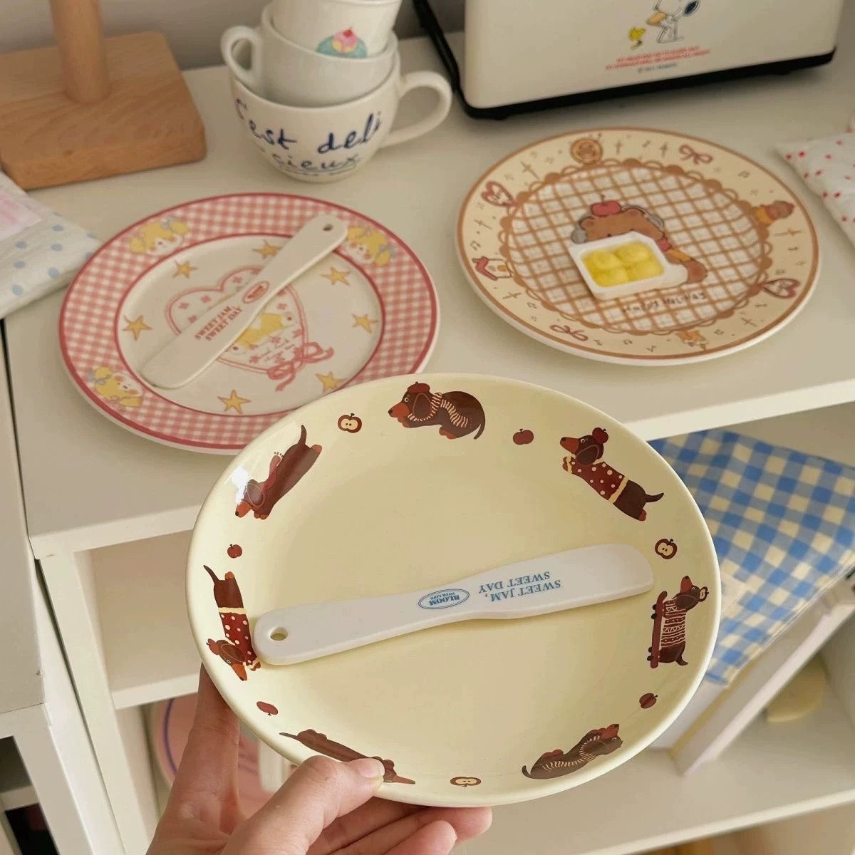 Dachshund Ceramic Plate