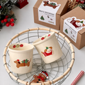 Dog Mug with Christmas Puppy Prints