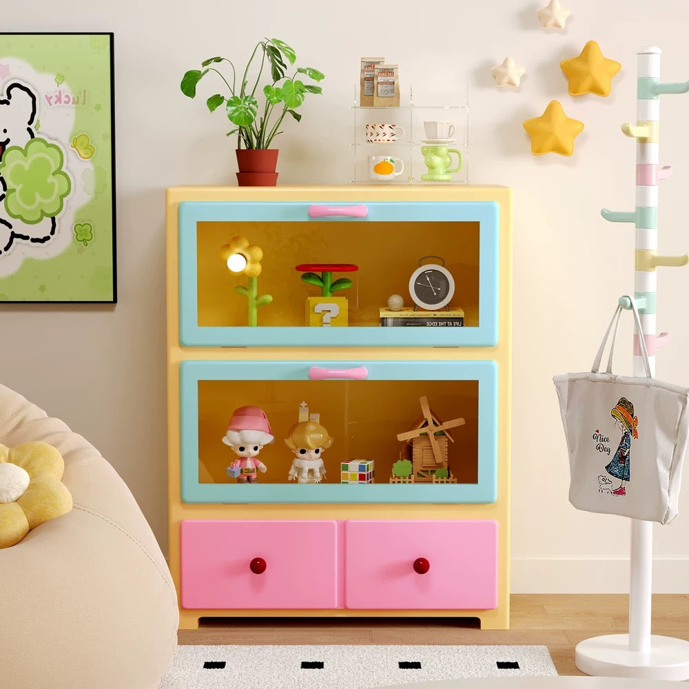 Pink Pastel Display Cabinet