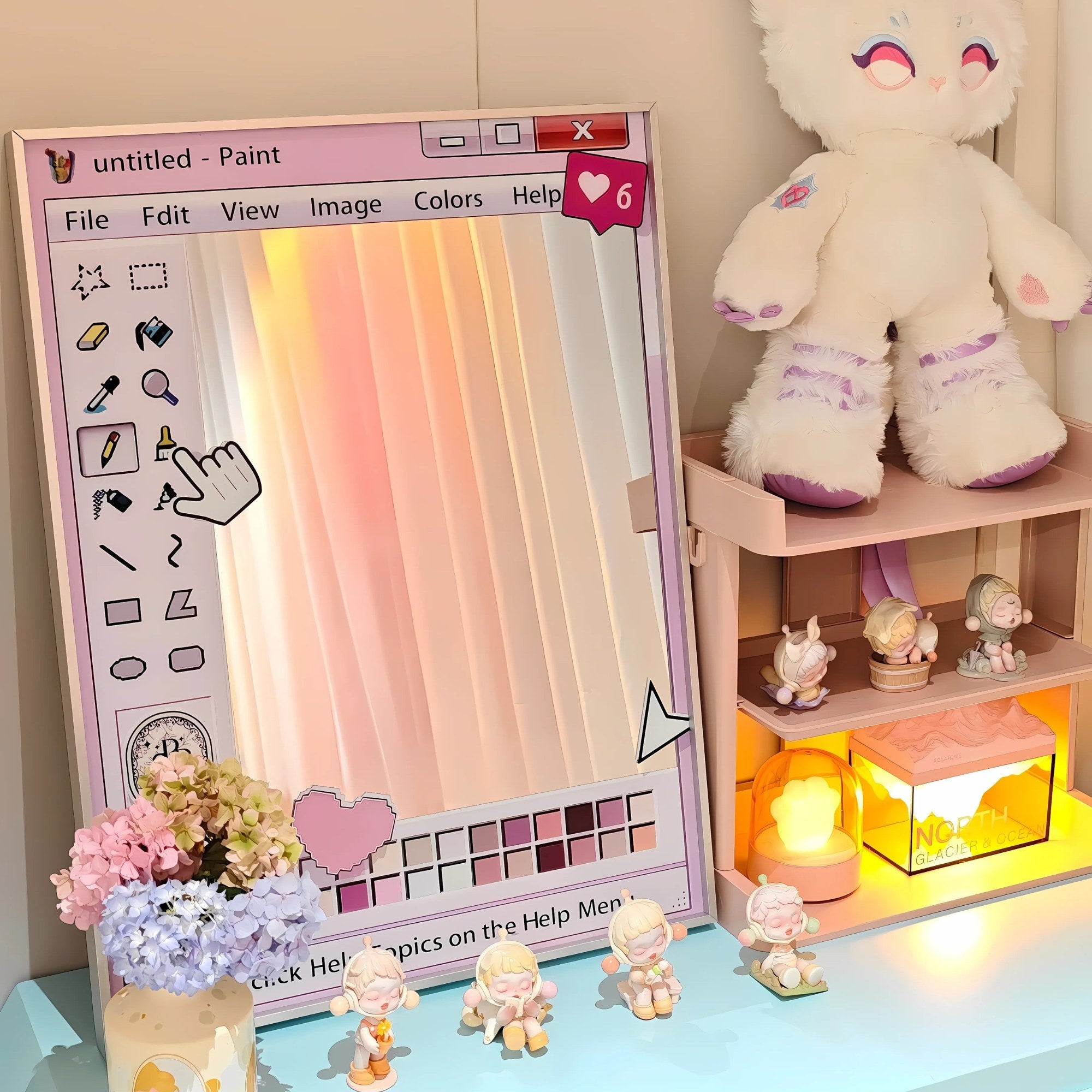 Retro Nostalgia Wall Mirror