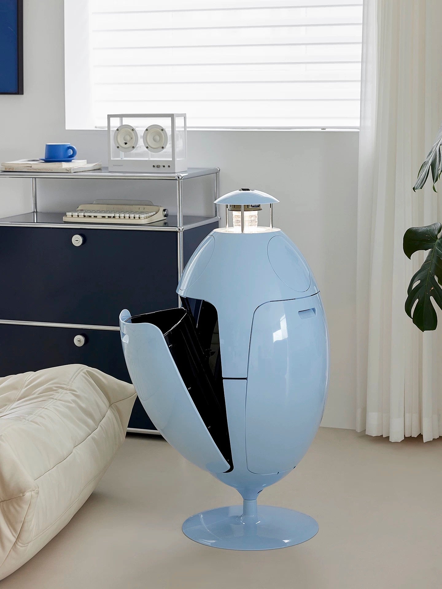 Dinosaur Egg Rotating Kitchen Trash Can