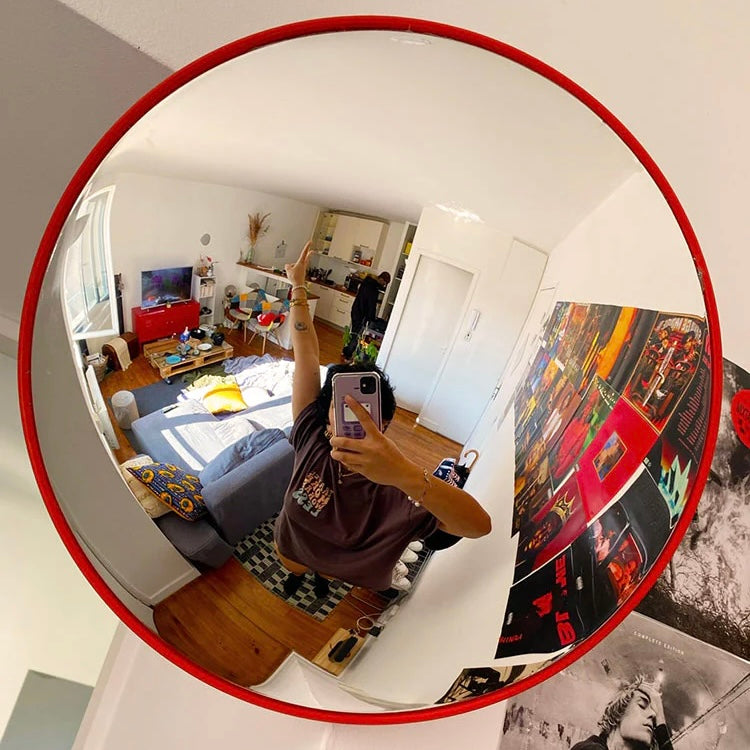 Wide-Angle Convex Wall Mirror