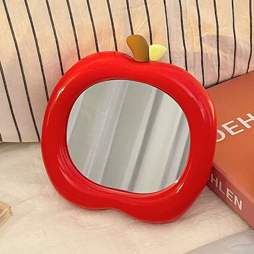 Apple Makeup Mirror Red