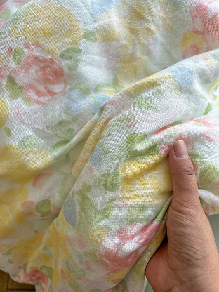 Watercolor Gauze Duvet Cover Set