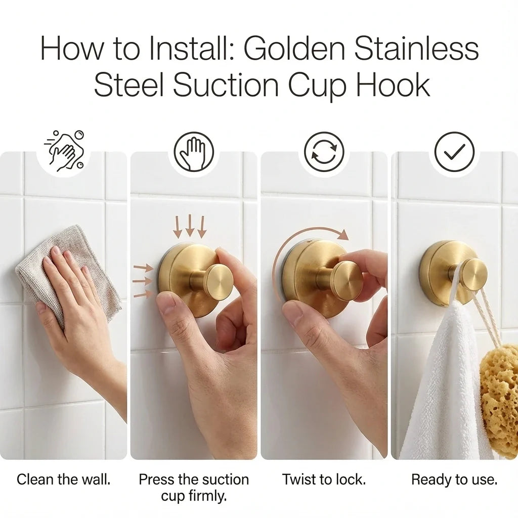 Stainless Steel Suction Hooks - Limited Time Offer