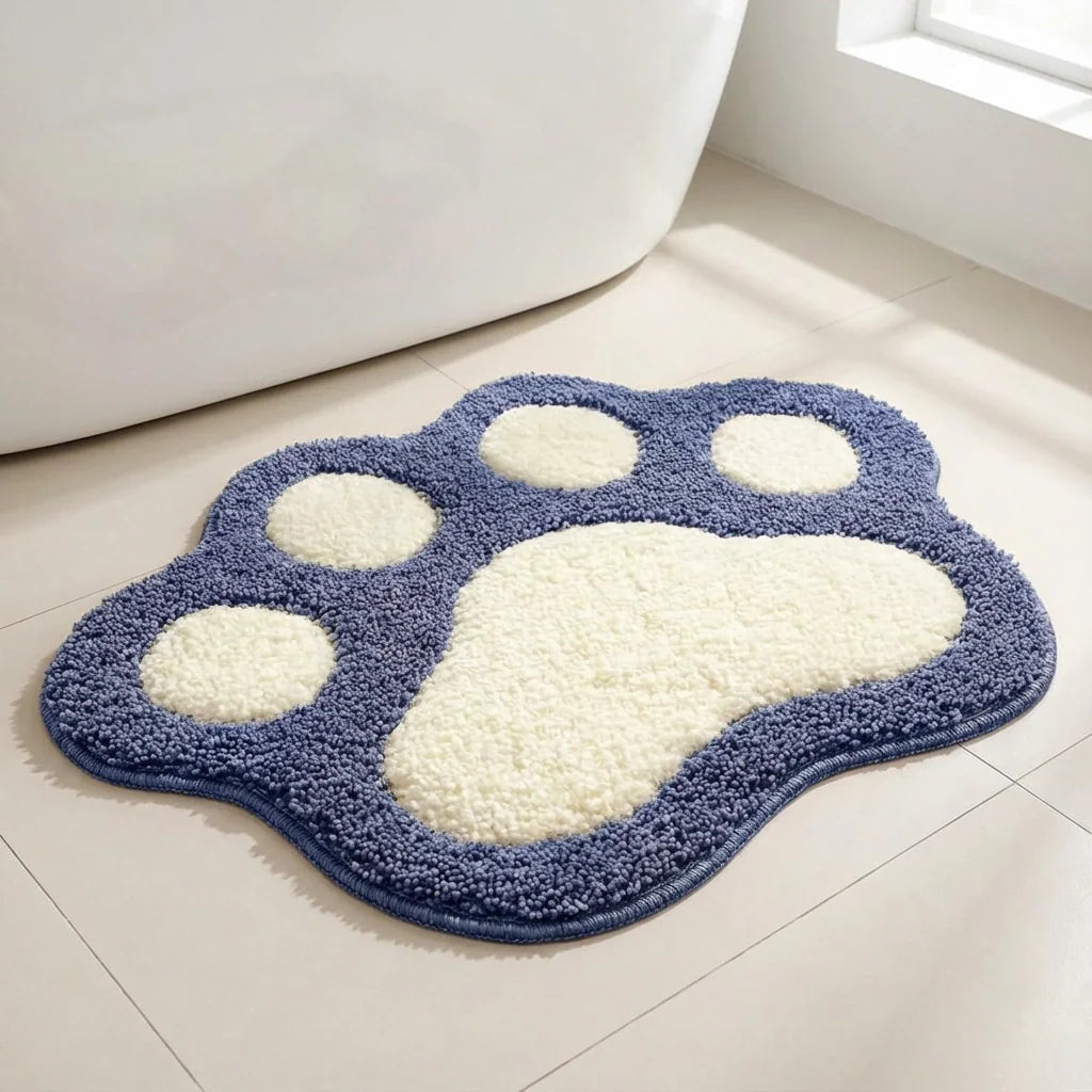 The SnuggleStep Paw Mat Blue 60x40cm | 24x16"