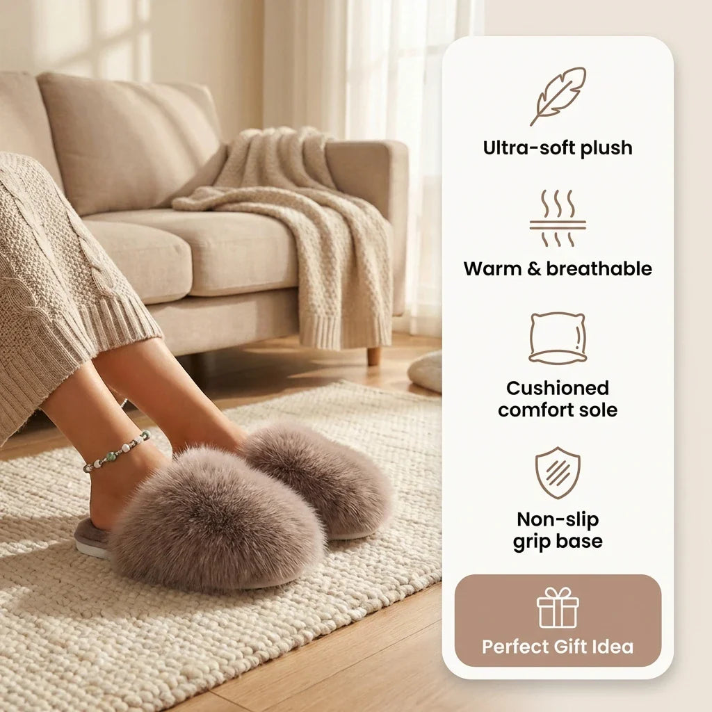 Fluffy House Slippers - Limited Time Offer