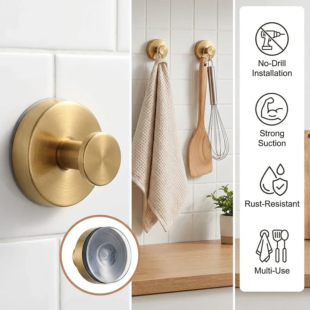 Stainless Steel Suction Hooks - Limited Time Offer