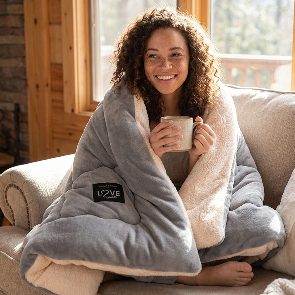 Premium Weighted Sherpa Winter Blanket - Limited Time Offer