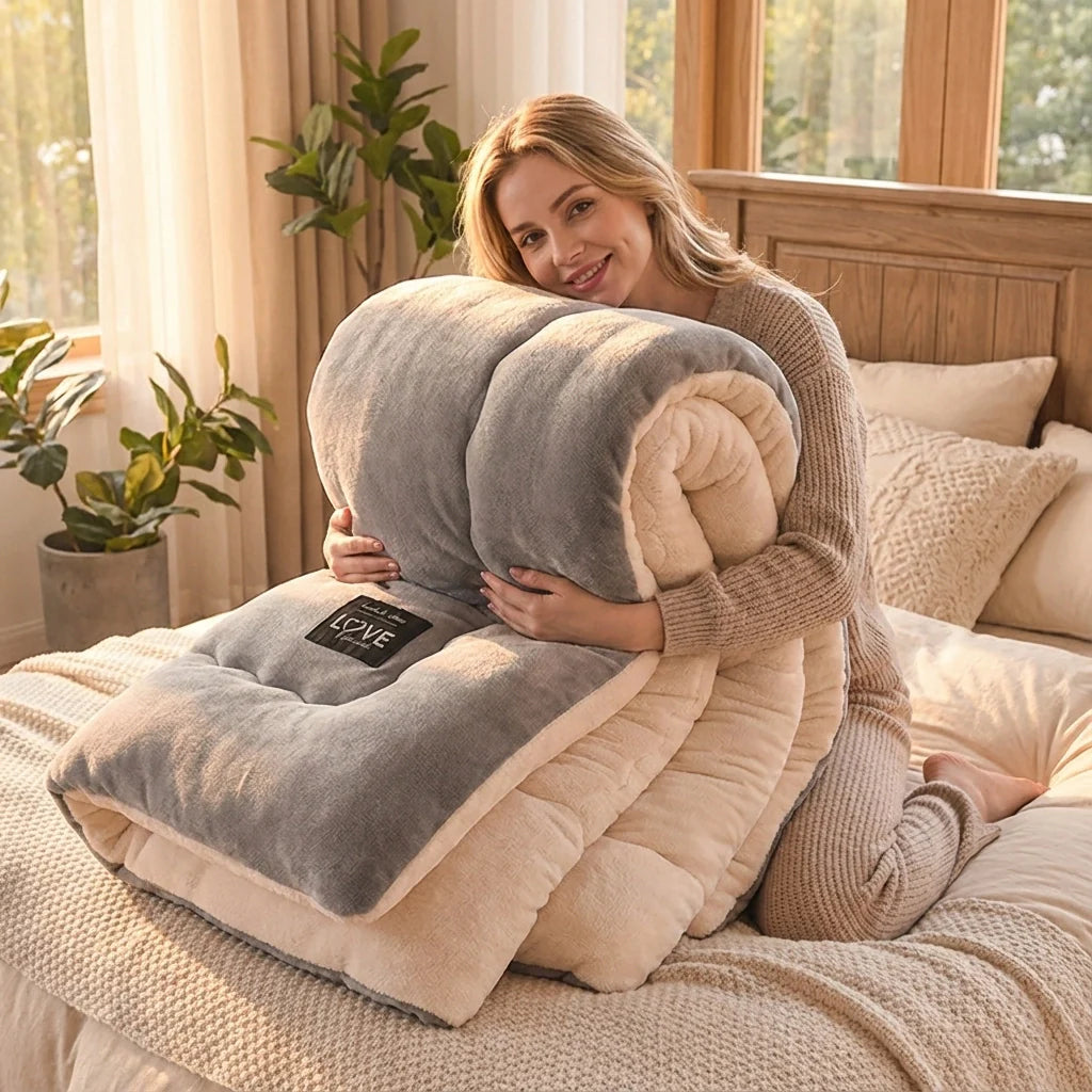 Premium Weighted Sherpa Winter Blanket - Limited Time Offer