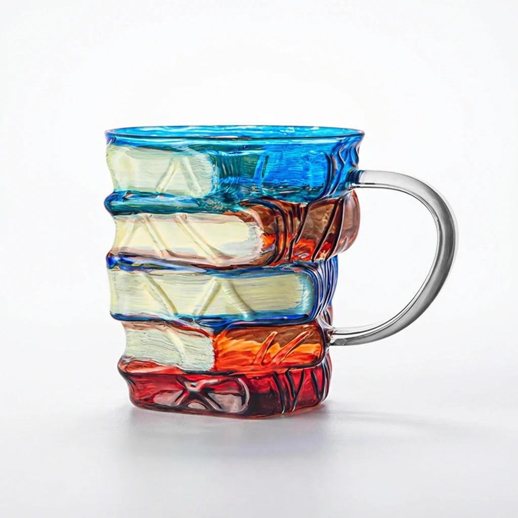 Stacked Book Glass Mug