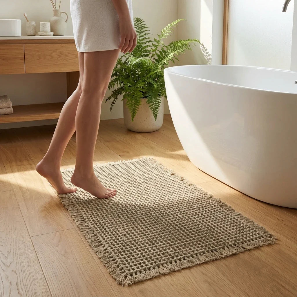 QuickDry Waffle Bath Mat - Limited Time Offer