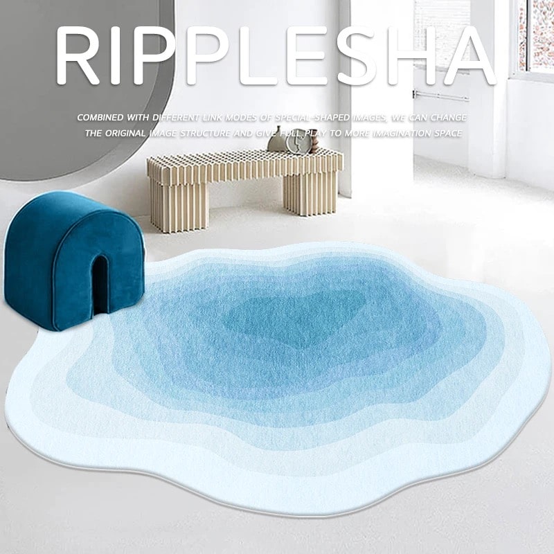 Light Luxury Carpet Blue