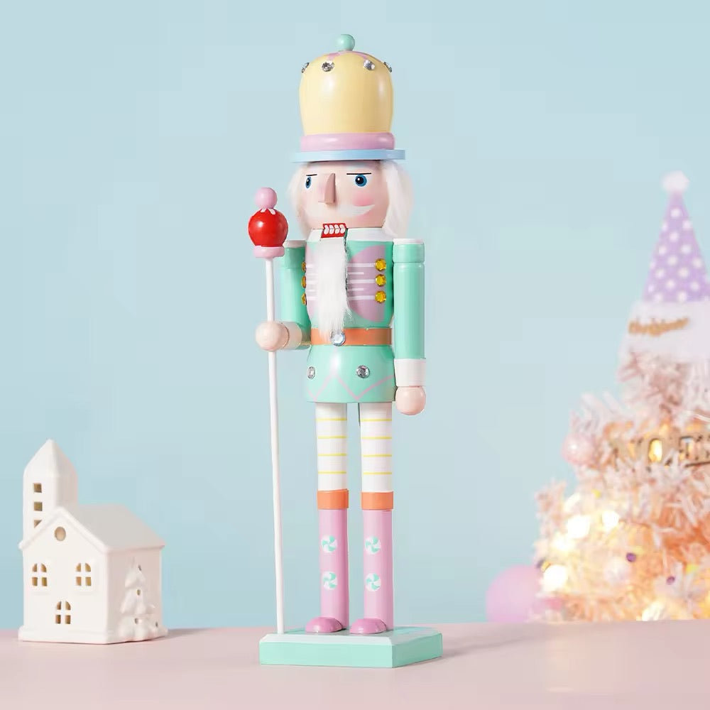 Wooden Nutcracker Soldier Decoration Green