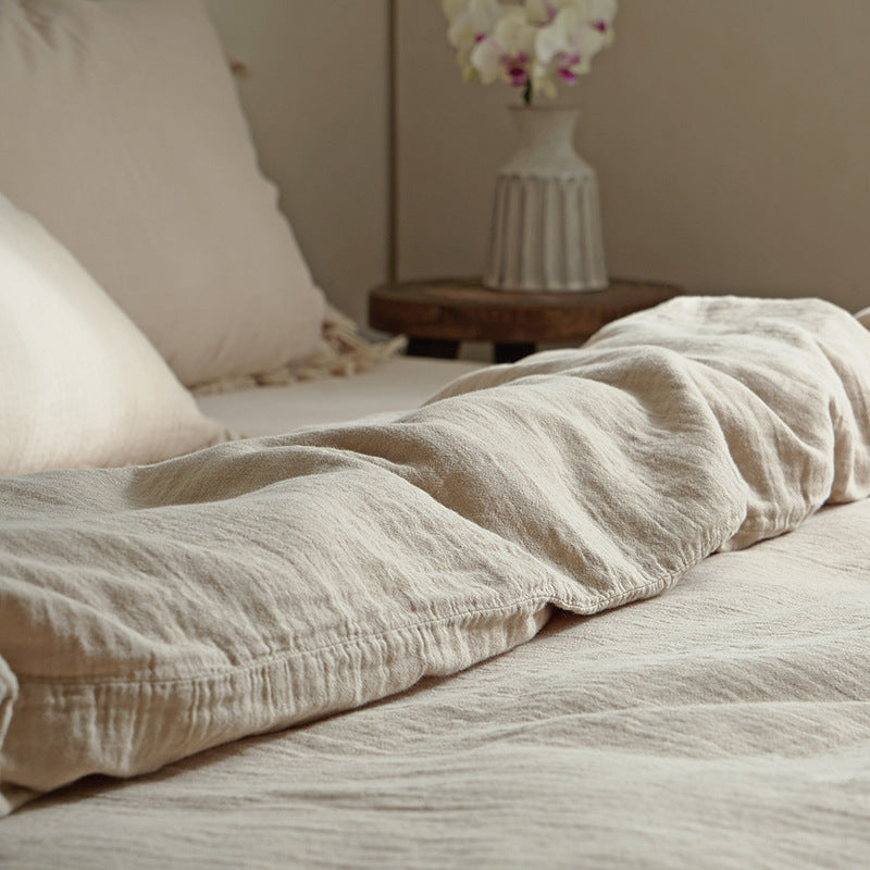 Fringe Duvet Cover Set – Cotton Gauze Bedding