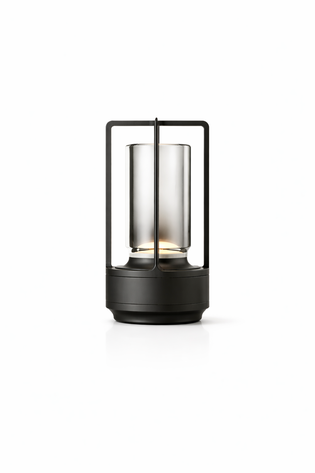 Dynamo LED Portable Table Lamp Black Lantern Lamp