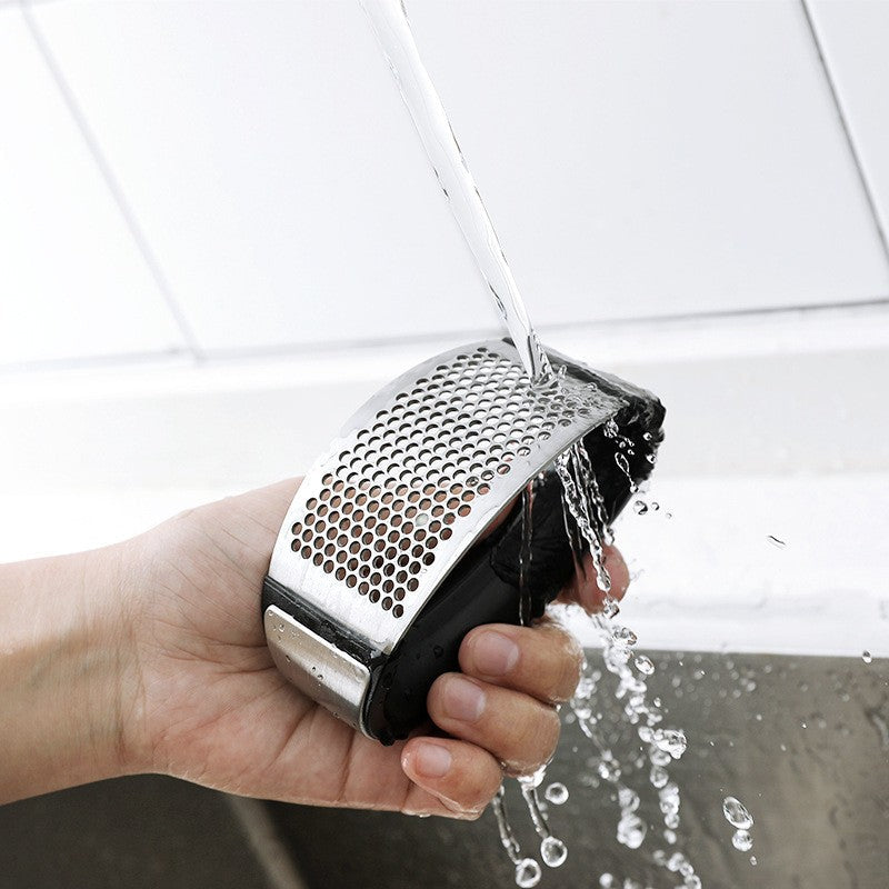 Garlic Press Rocker - Stainless Steel Garlic Crusher Tool