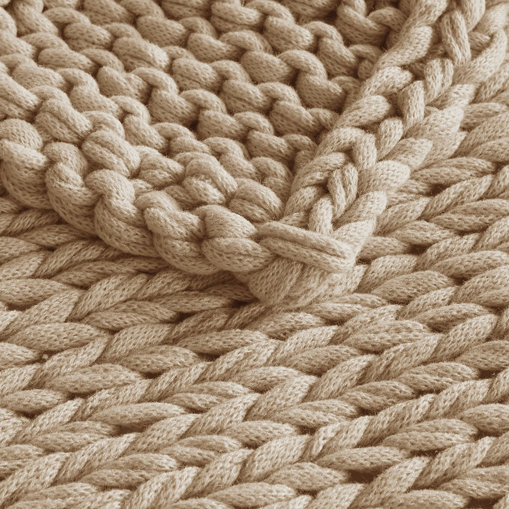 Chunky Double Knit Handmade Throw Blanket