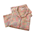 Women's Cotton Pajama Set with Daisy Pattern