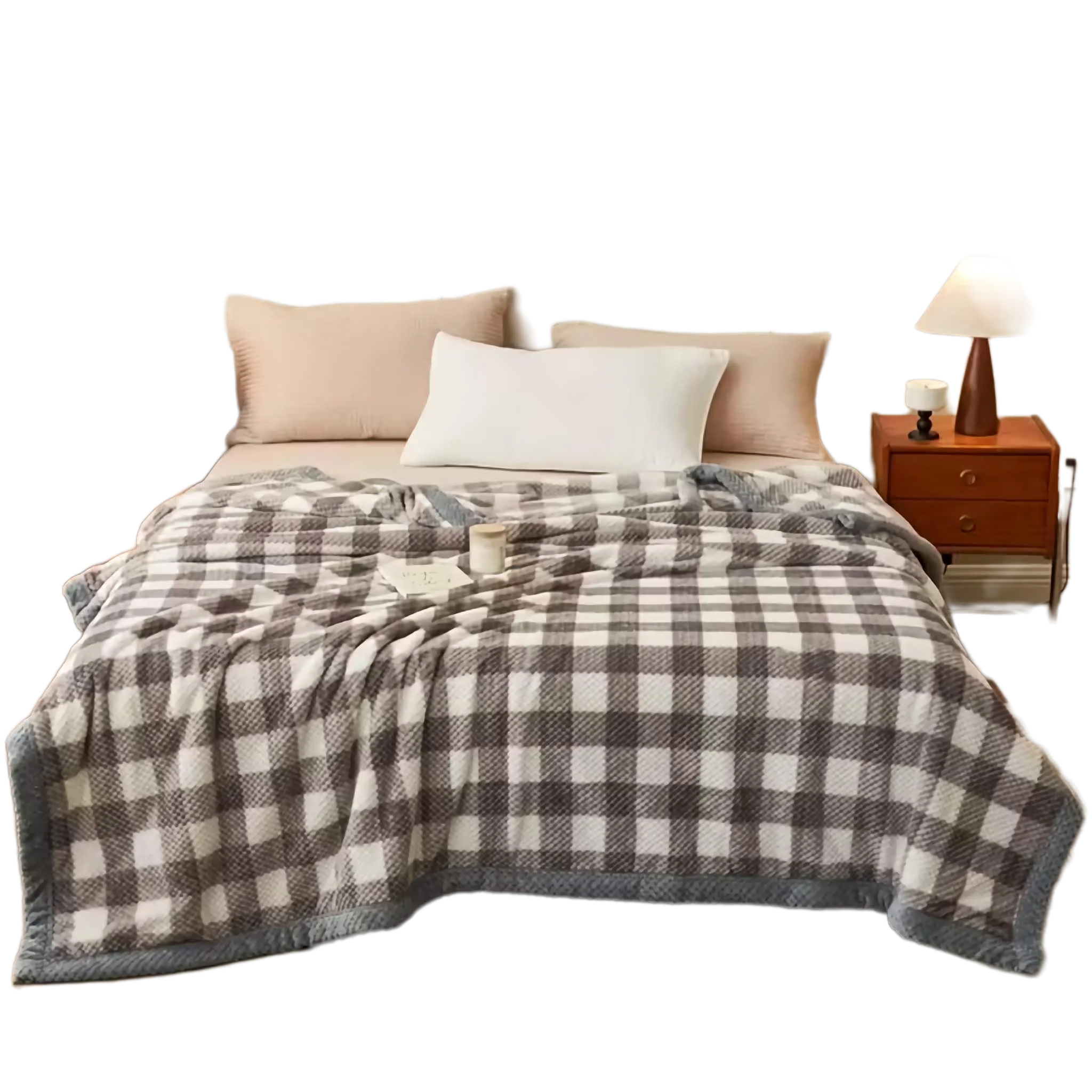 Plaid Throw Blanket - Super Warm with Timeless Pattern
