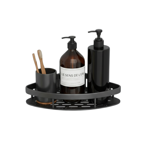 Aluminum Shower Caddy 1 Layer Black