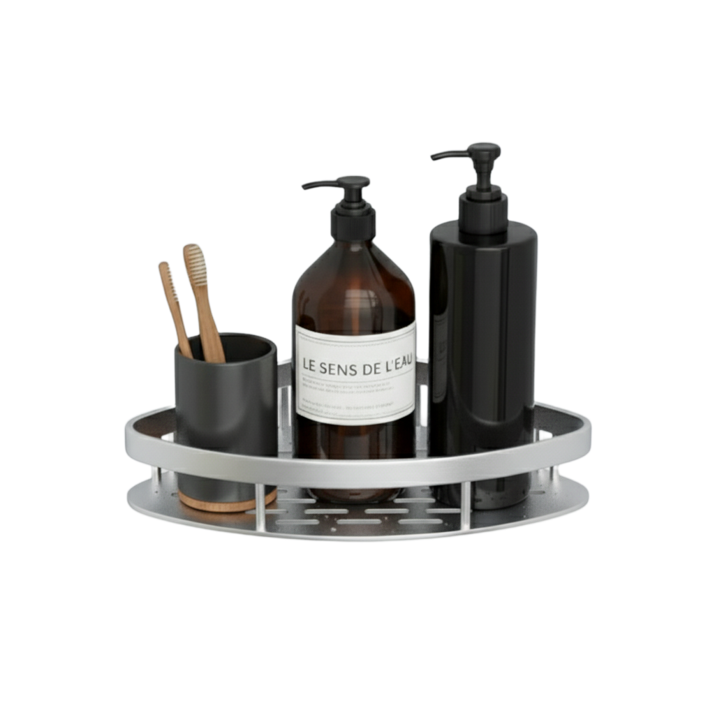 Aluminum Shower Caddy 1 Layer Silver