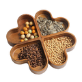 Heart-Shaped Wooden Snack Tray