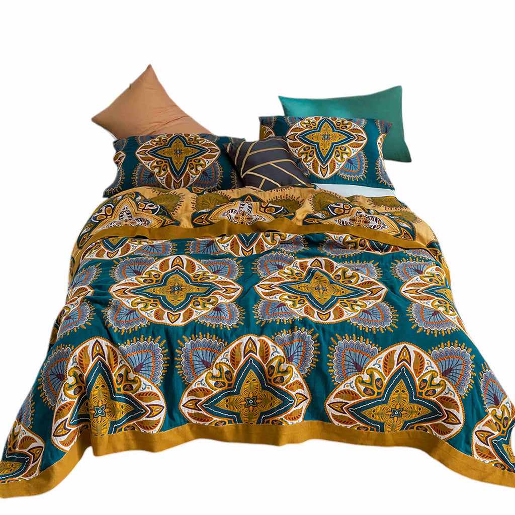 Marrakech Cotton Quilt - Reversible & Soft Bedspread