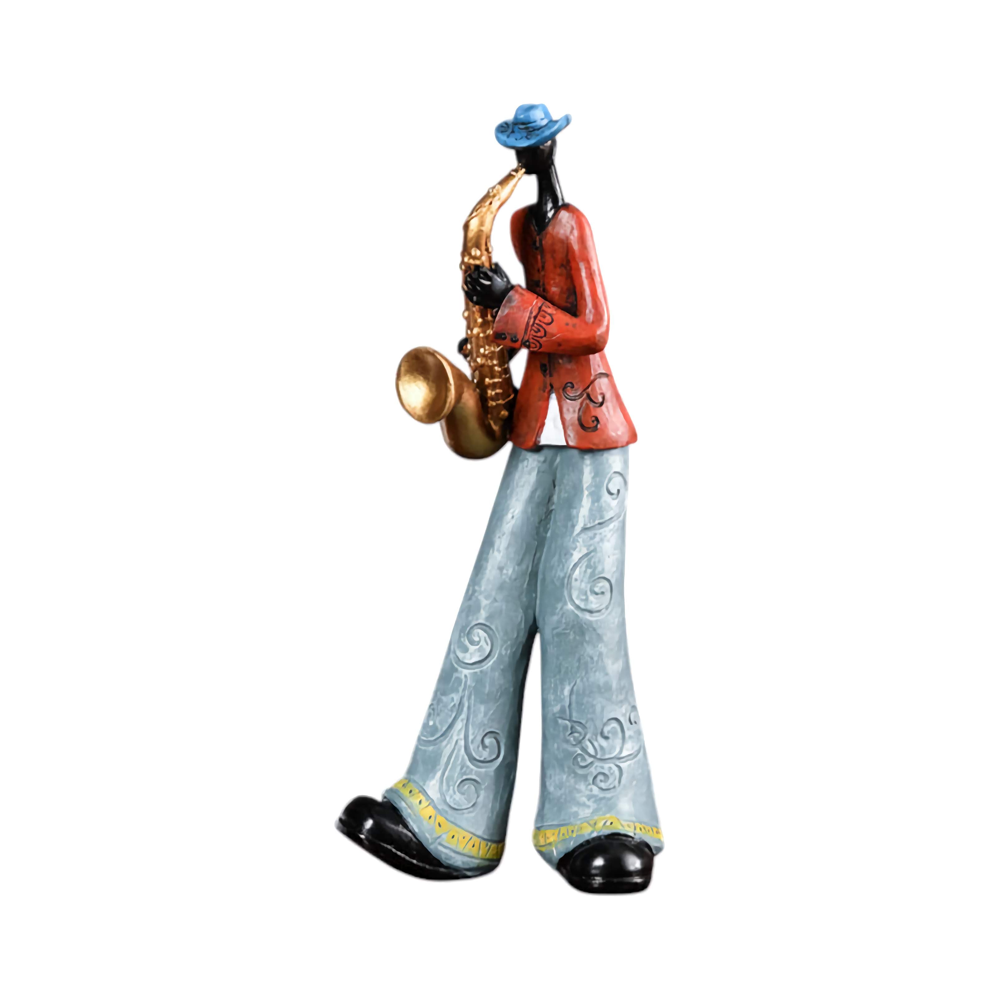 Swingtone Jazz Band Musician Figurine Soulful Saxophone