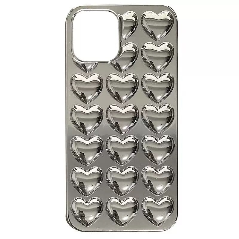 Silver Heart iPhone Case