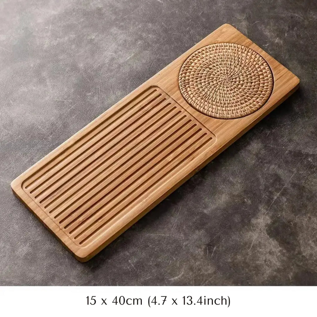 Bamboo Tea Tray – Gongfu Style Ritual Board