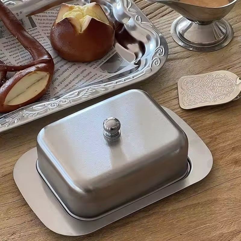 Stainless Steel French Butter Dish